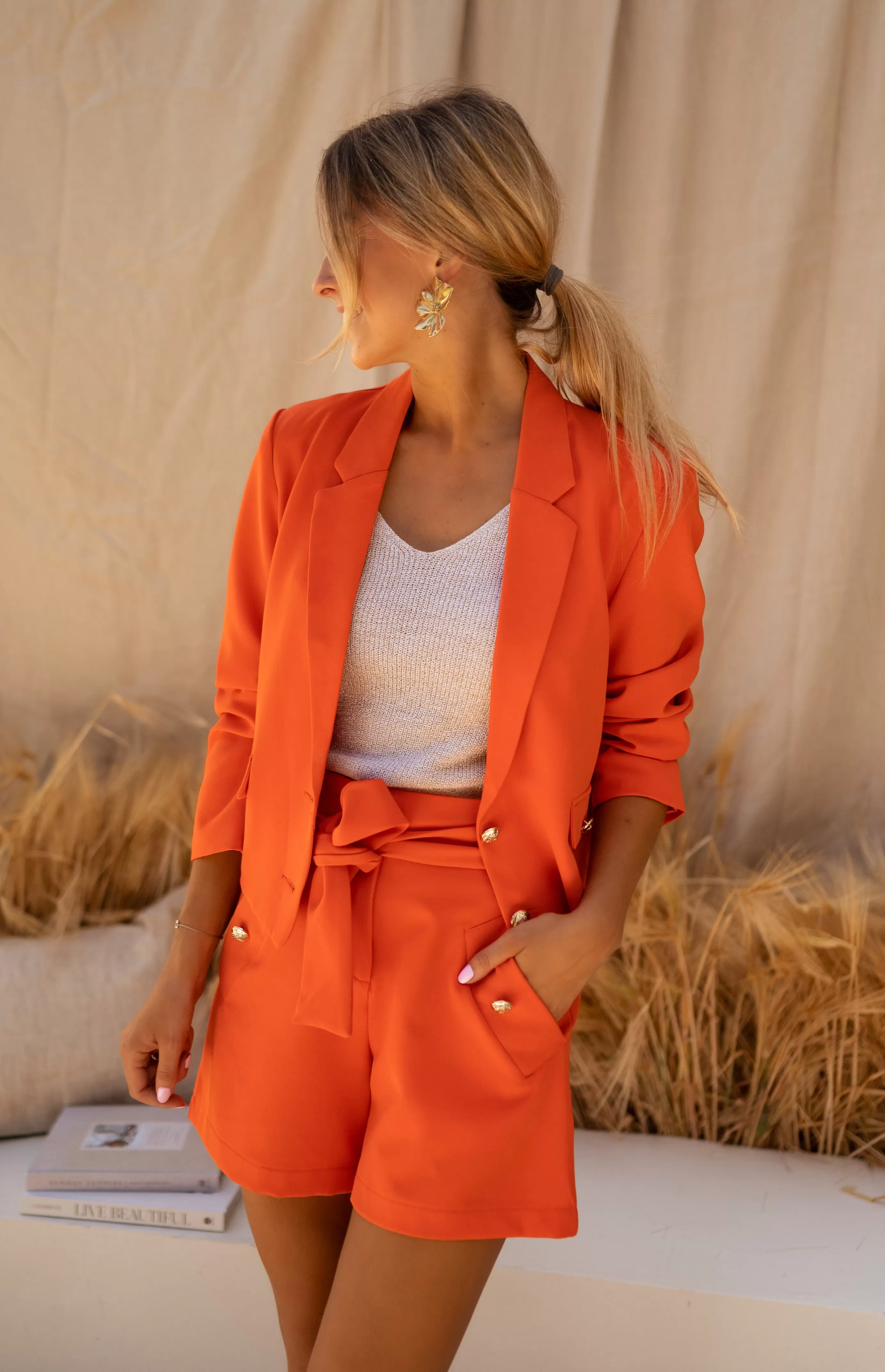 Easy Clothes Blazer Estella Orange Hot