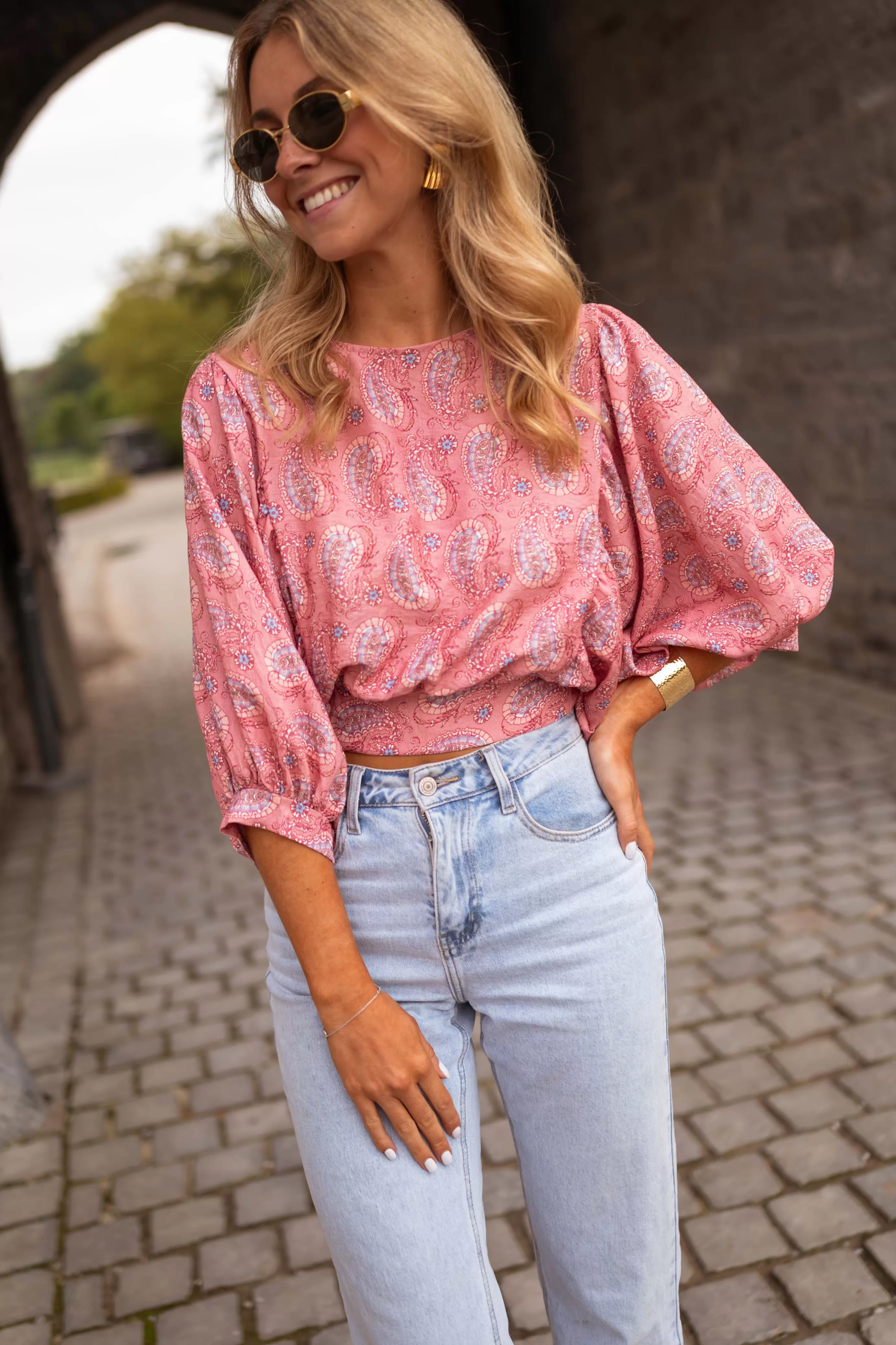 Easy Clothes Blouse Karlou Roseàmotifs Outlet