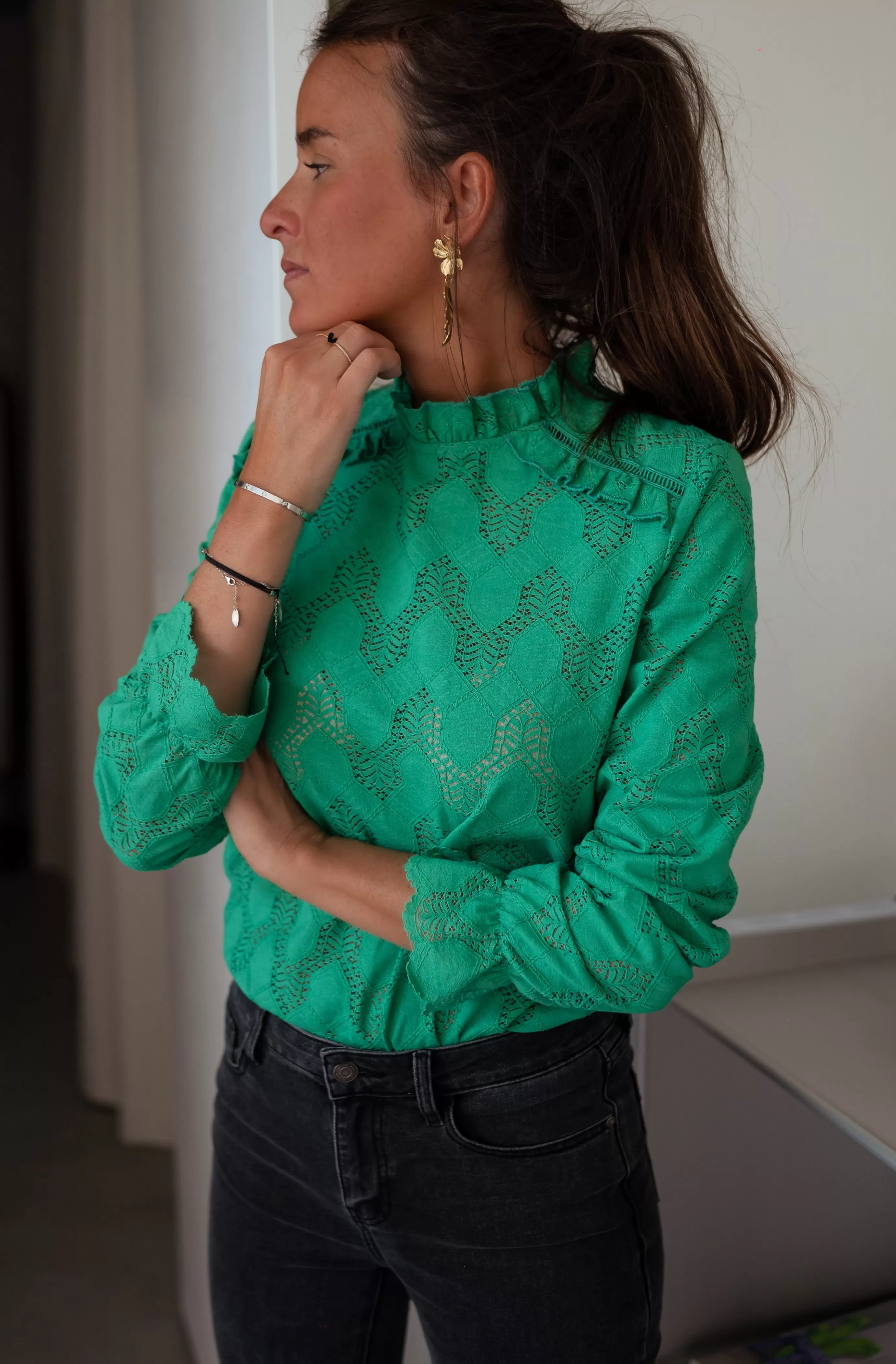 Easy Clothes Blouse Walker Verte Flash Sale