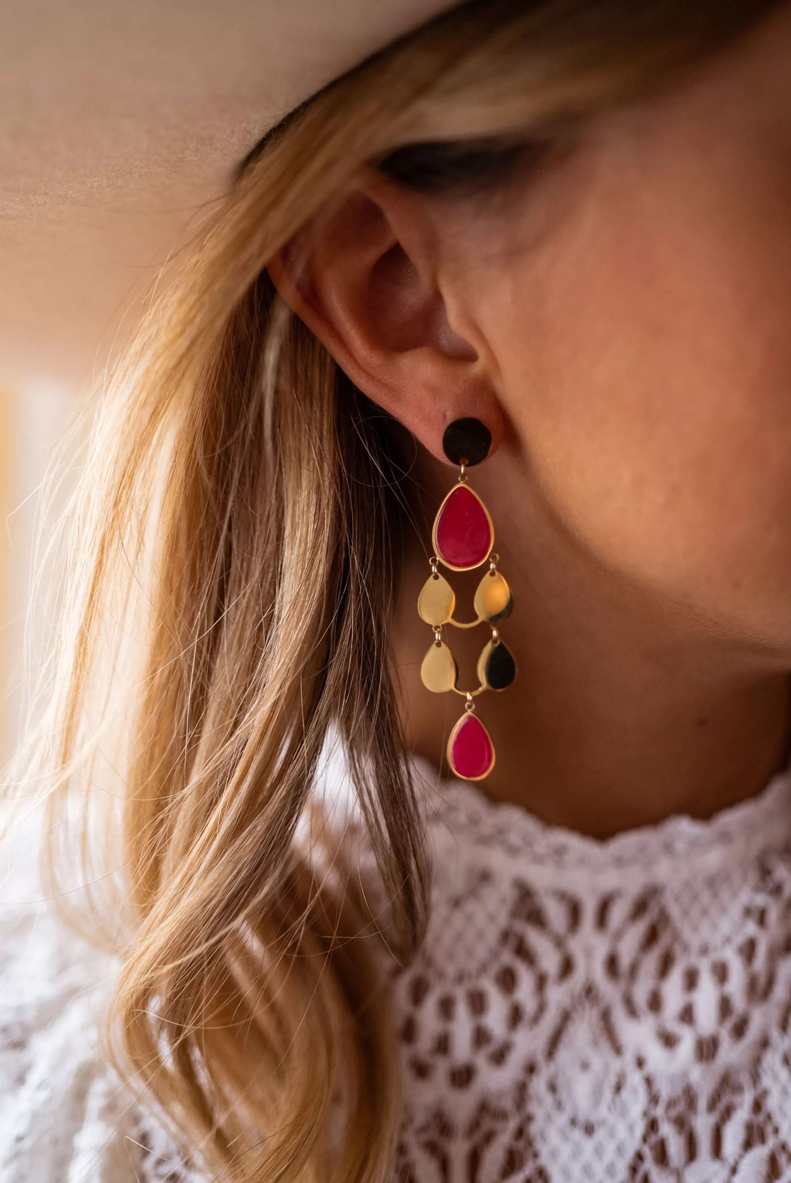 Easy Clothes Boucles d’oreilles Noan Doréesetroses Cheap