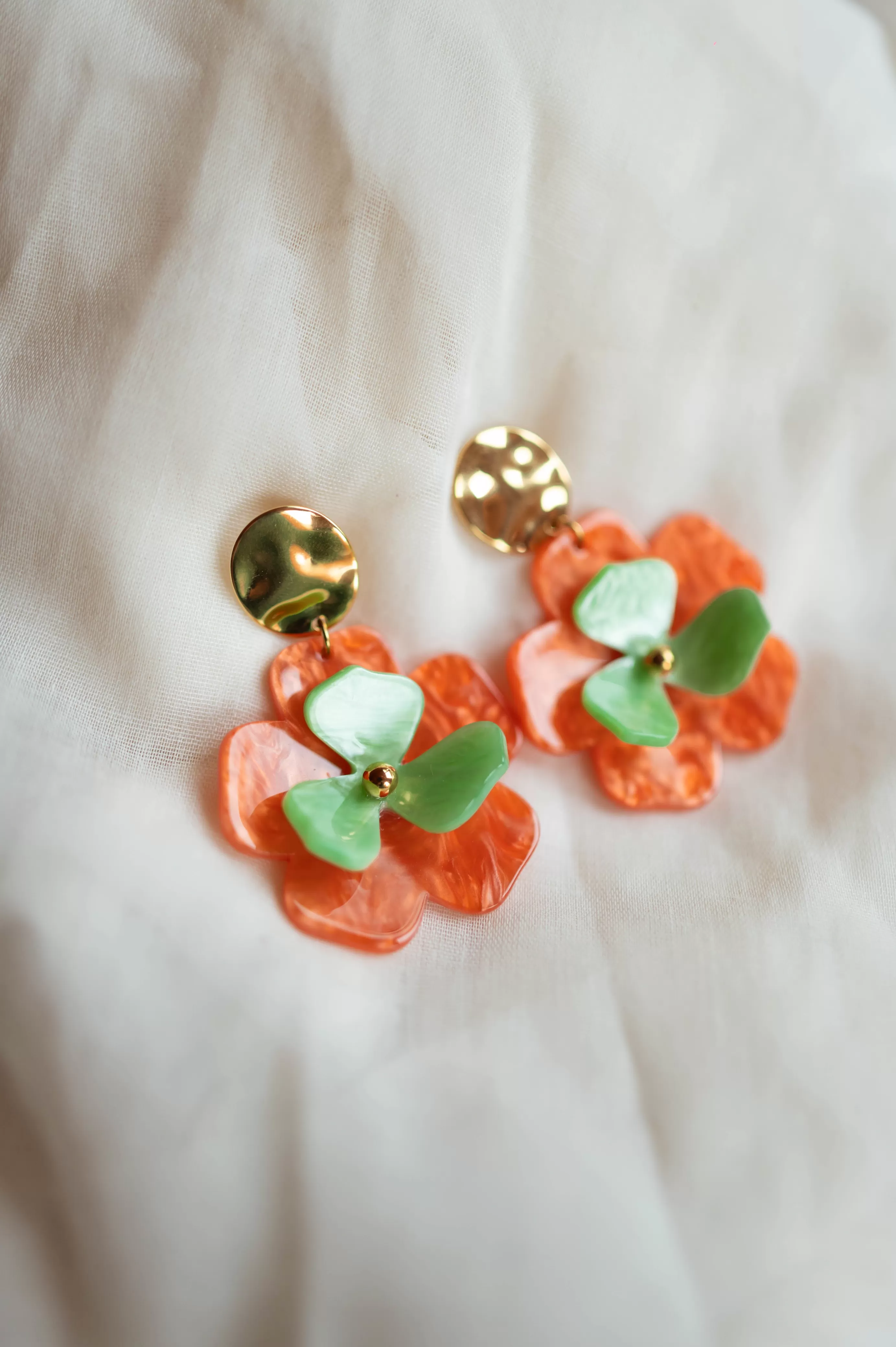 Easy Clothes Boucles d’oreilles Vitou Orangesetvertes Shop