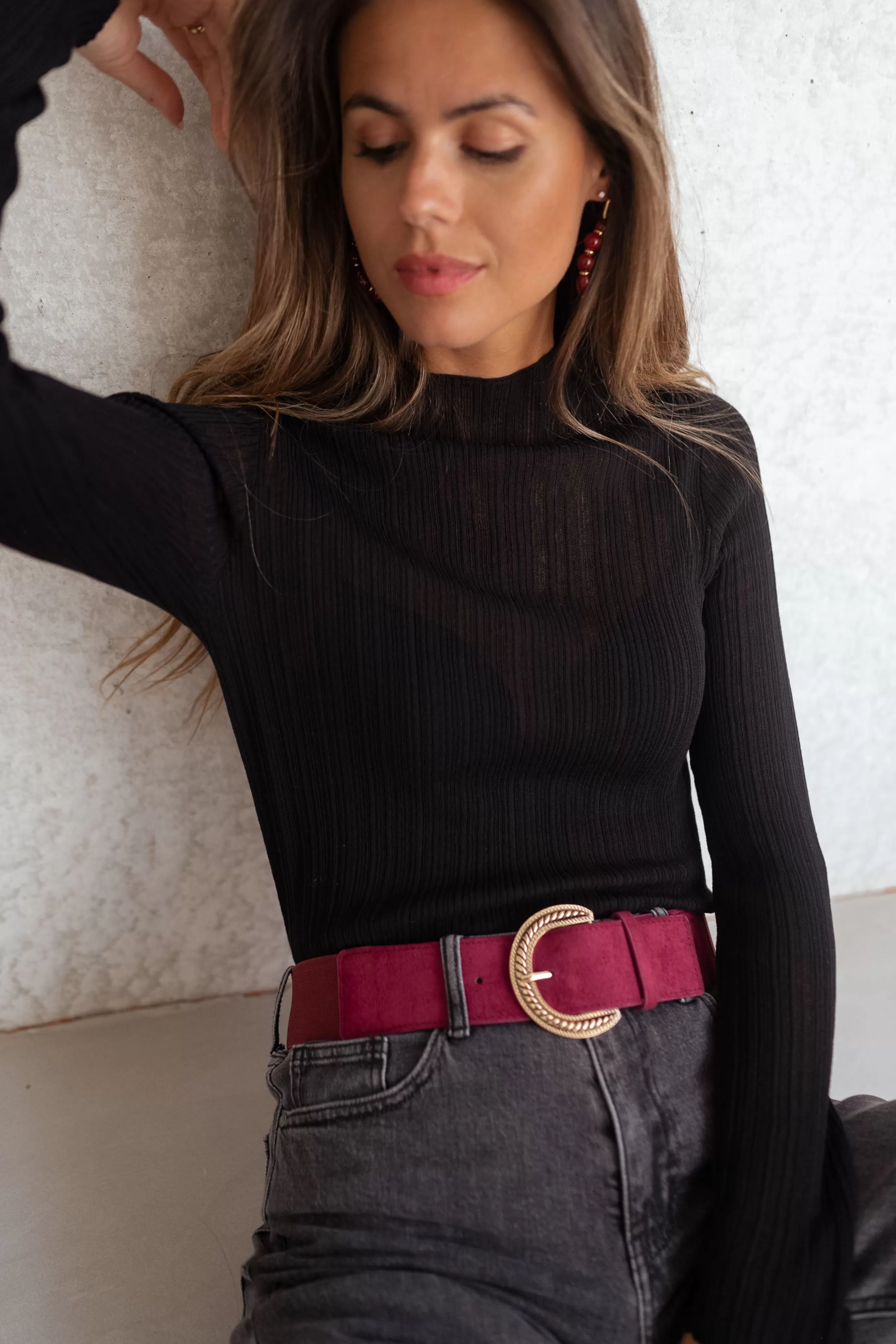 Easy Clothes Ceinture Marick Bordeaux Online