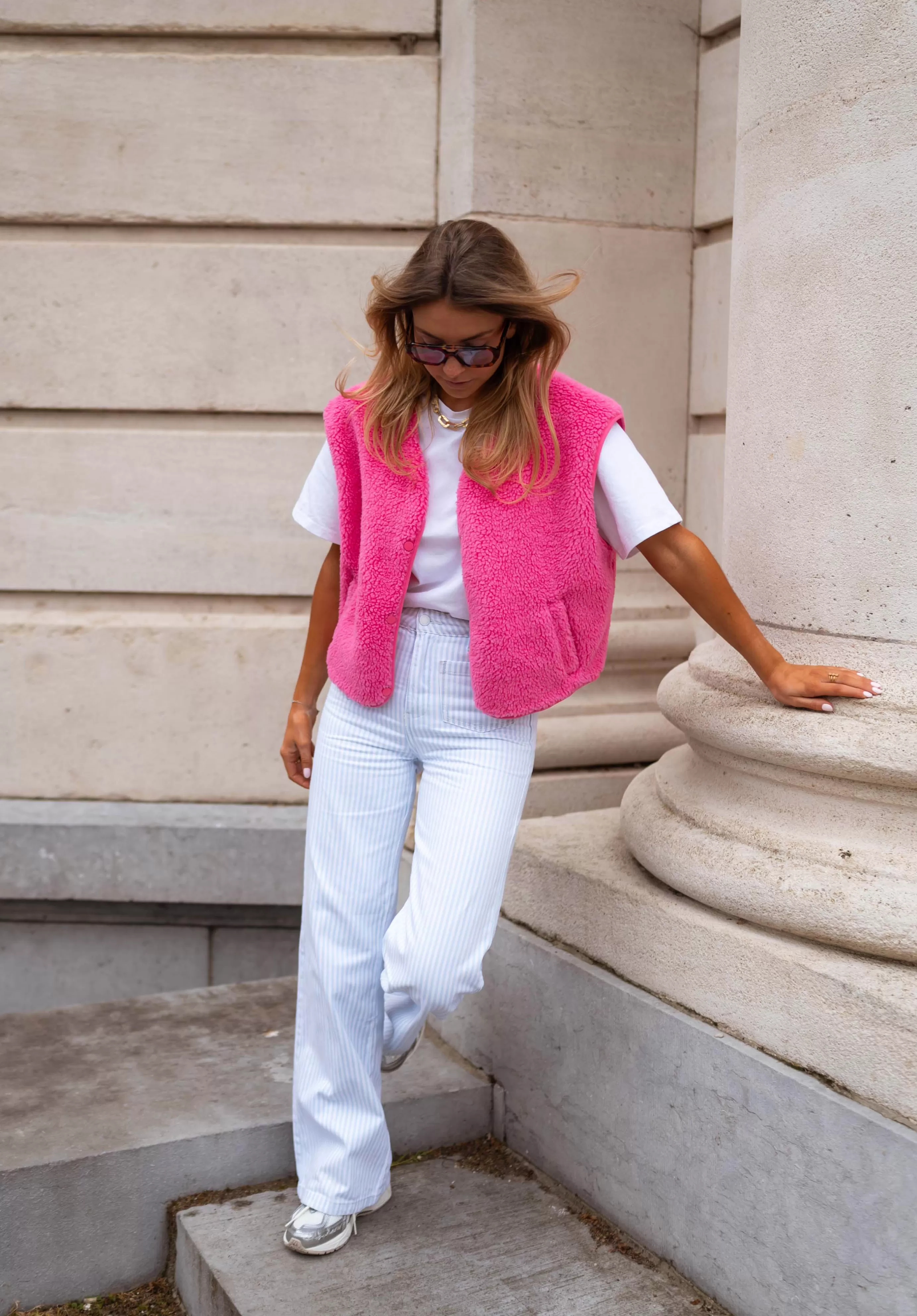 Easy Clothes Gilet Taoh Rose Discount