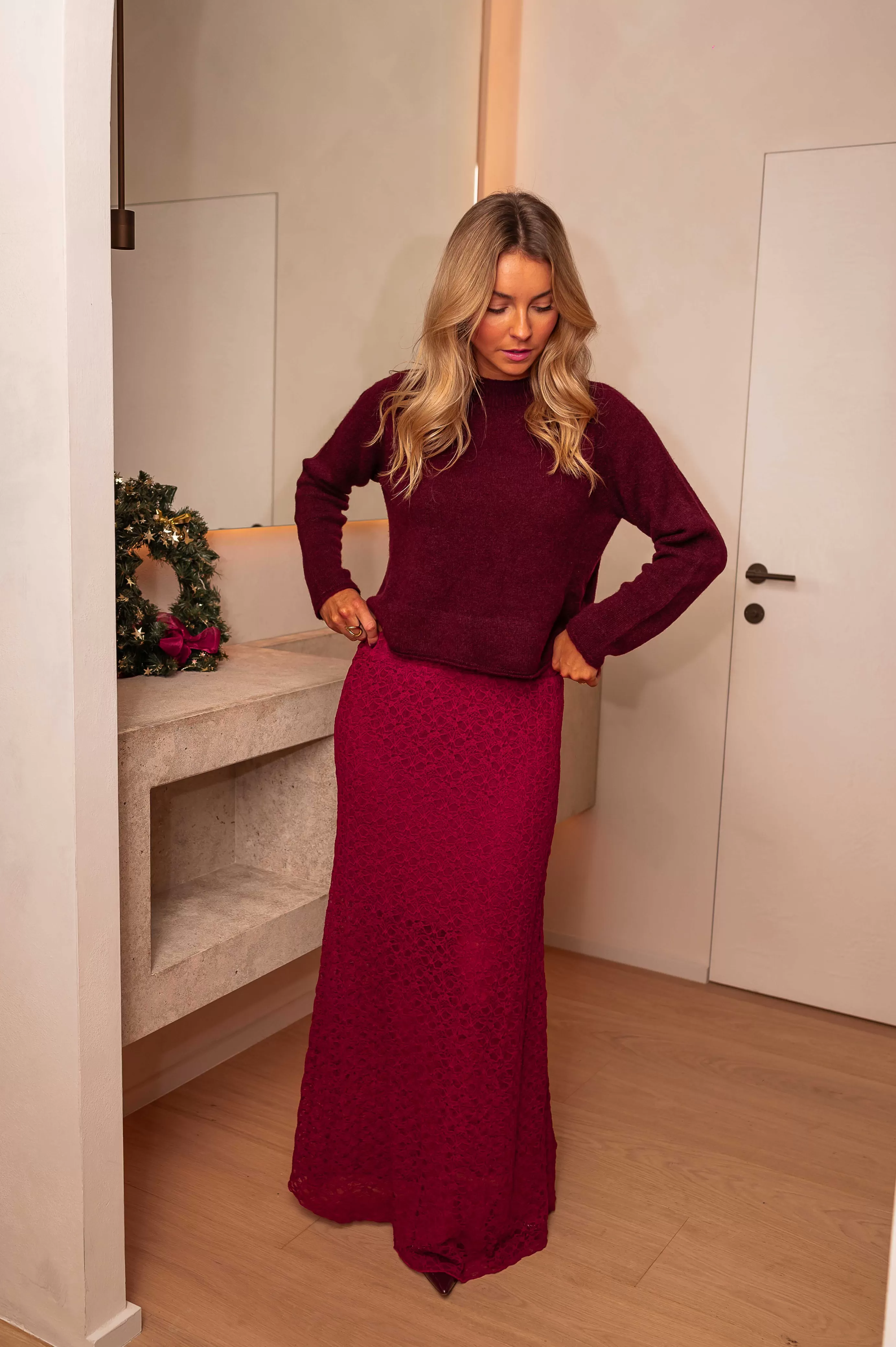 Easy Clothes Jupe Siskou Bordeaux Cheap