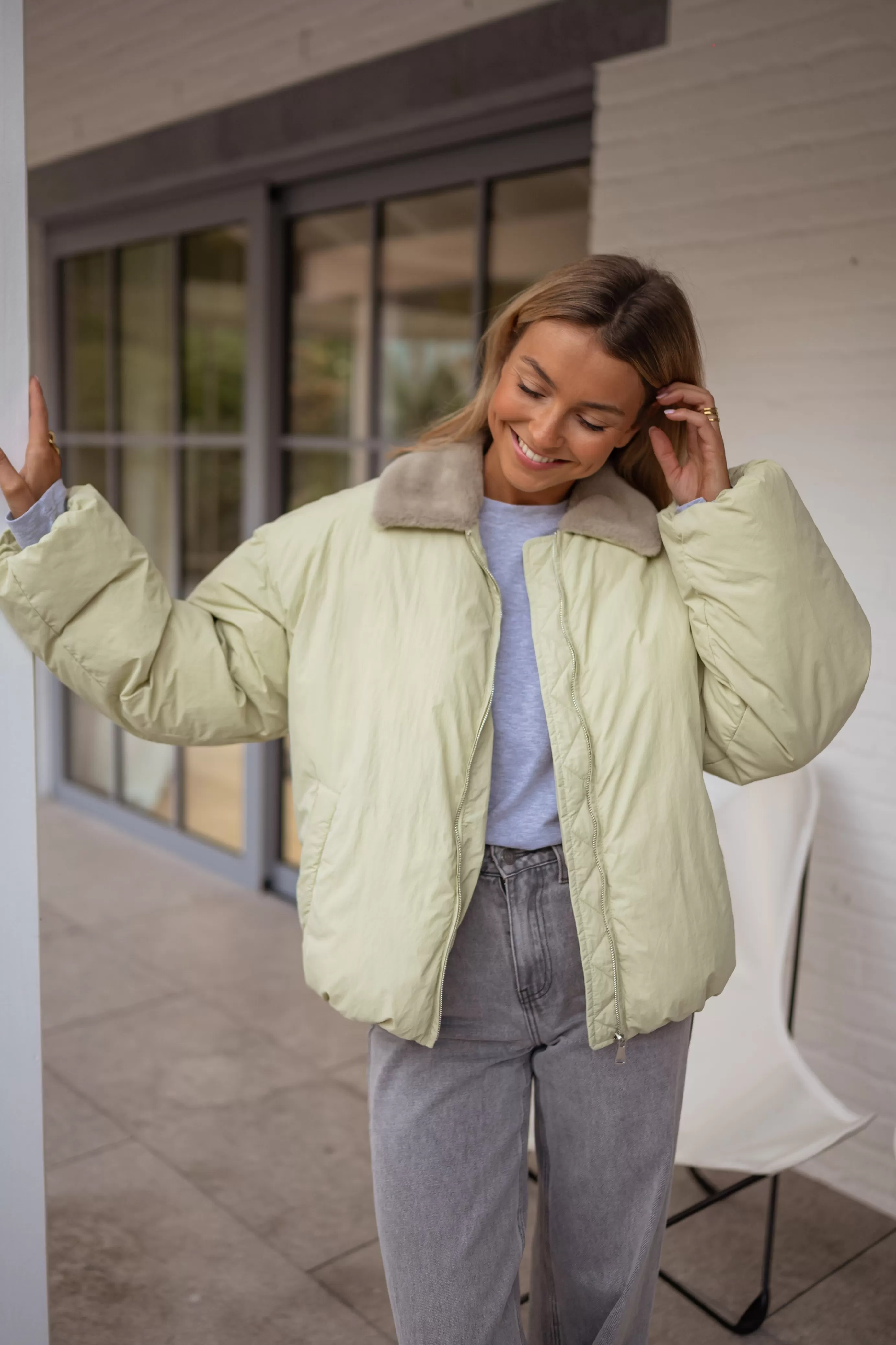 Easy Clothes Manteau Amista Vert Discount