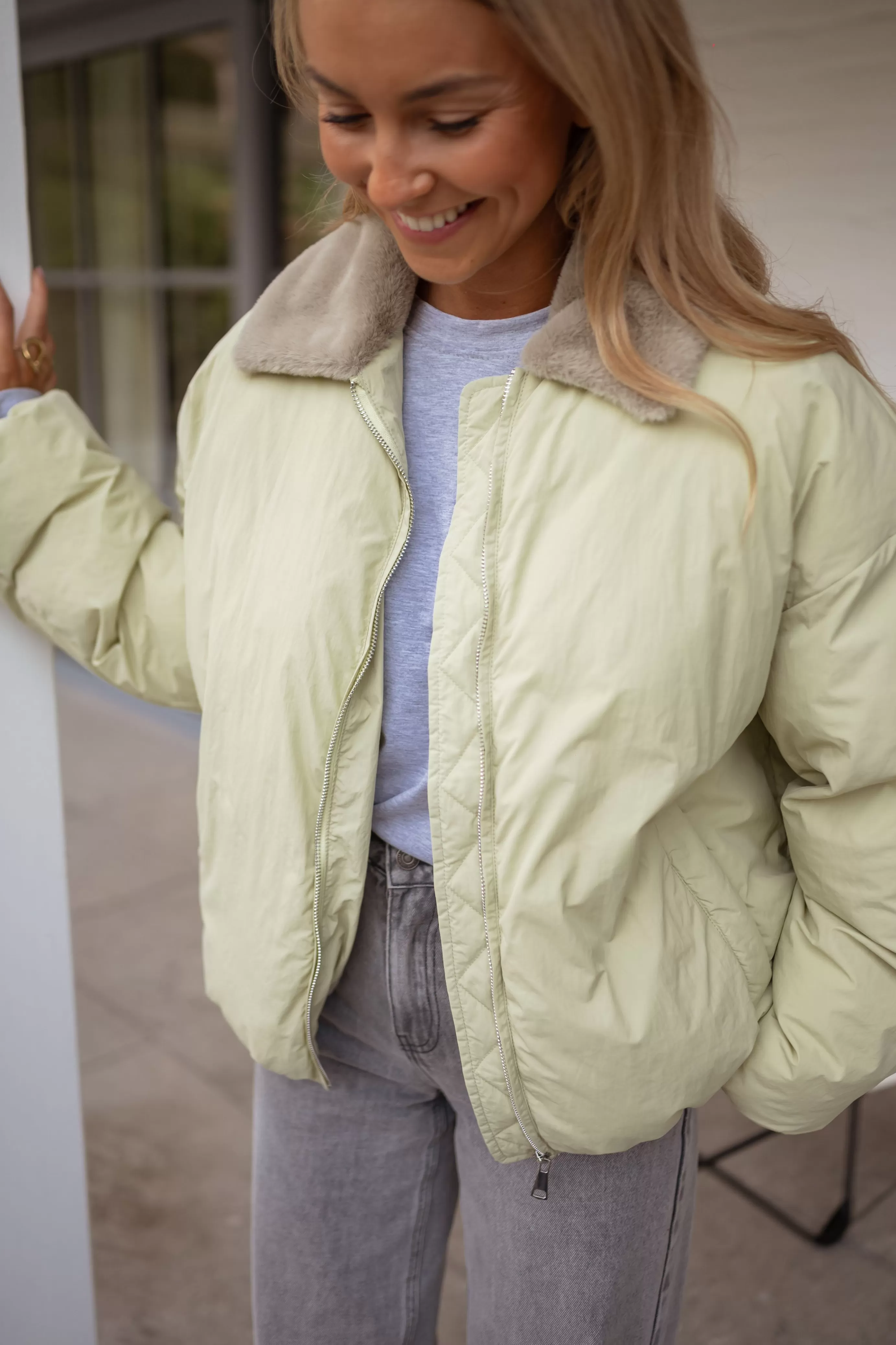 Easy Clothes Manteau Amista Vert Discount