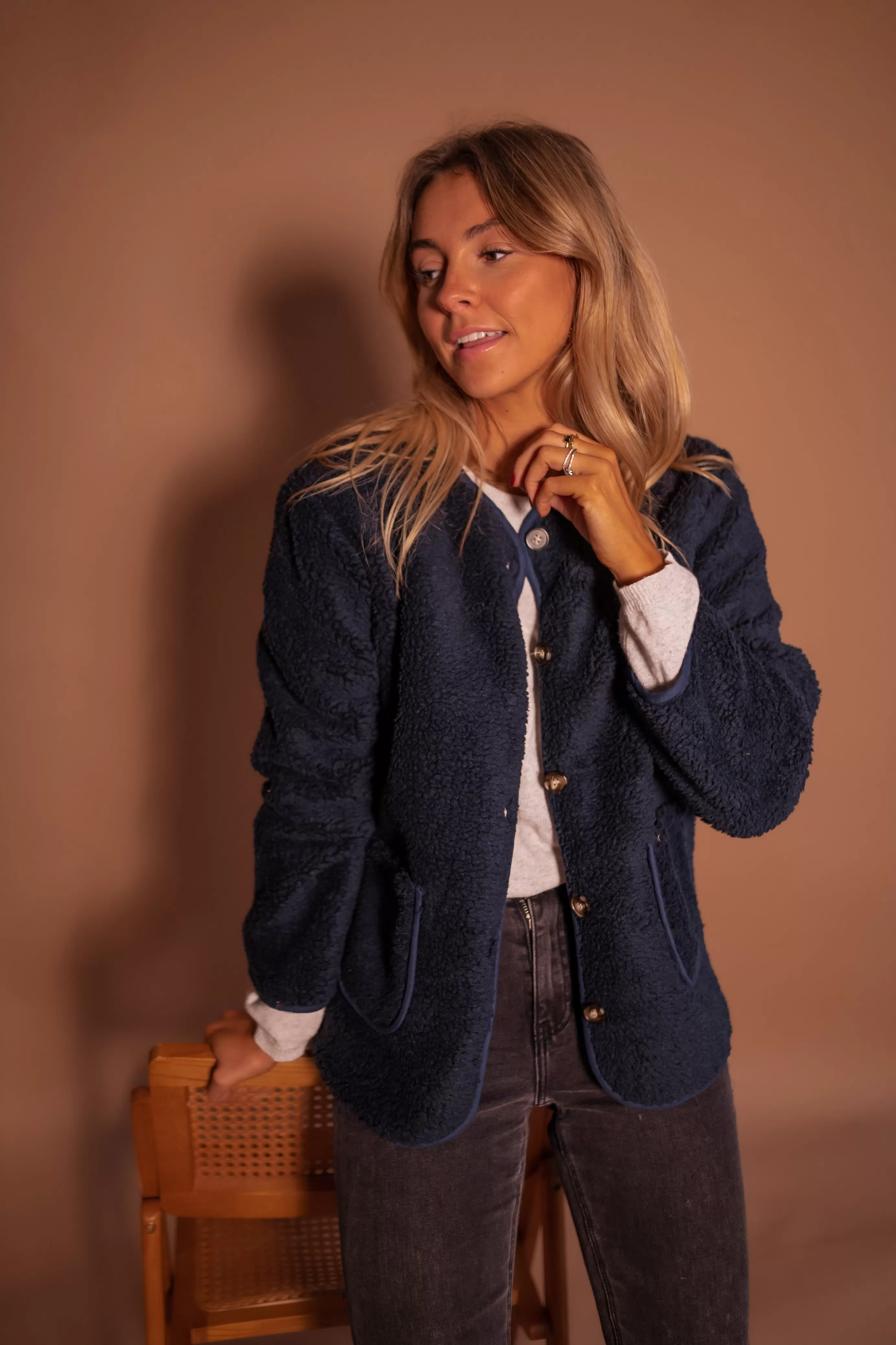 Easy Clothes Manteau Simeo Bleumarine Best Sale