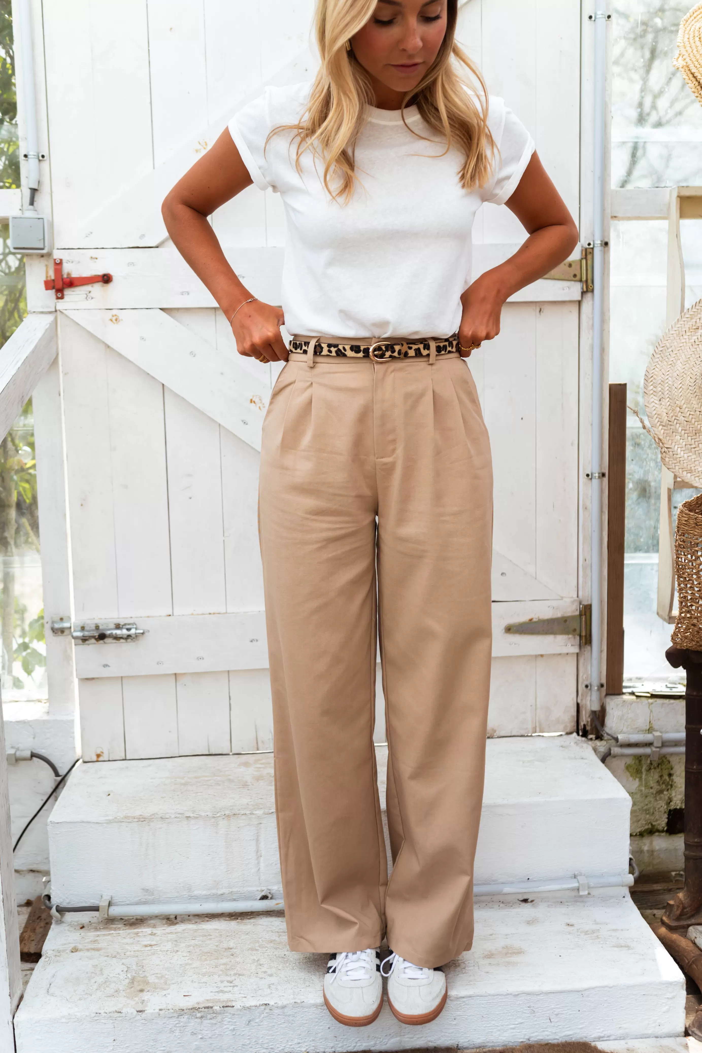 Easy Clothes Pantalon Hadley Camel Sale