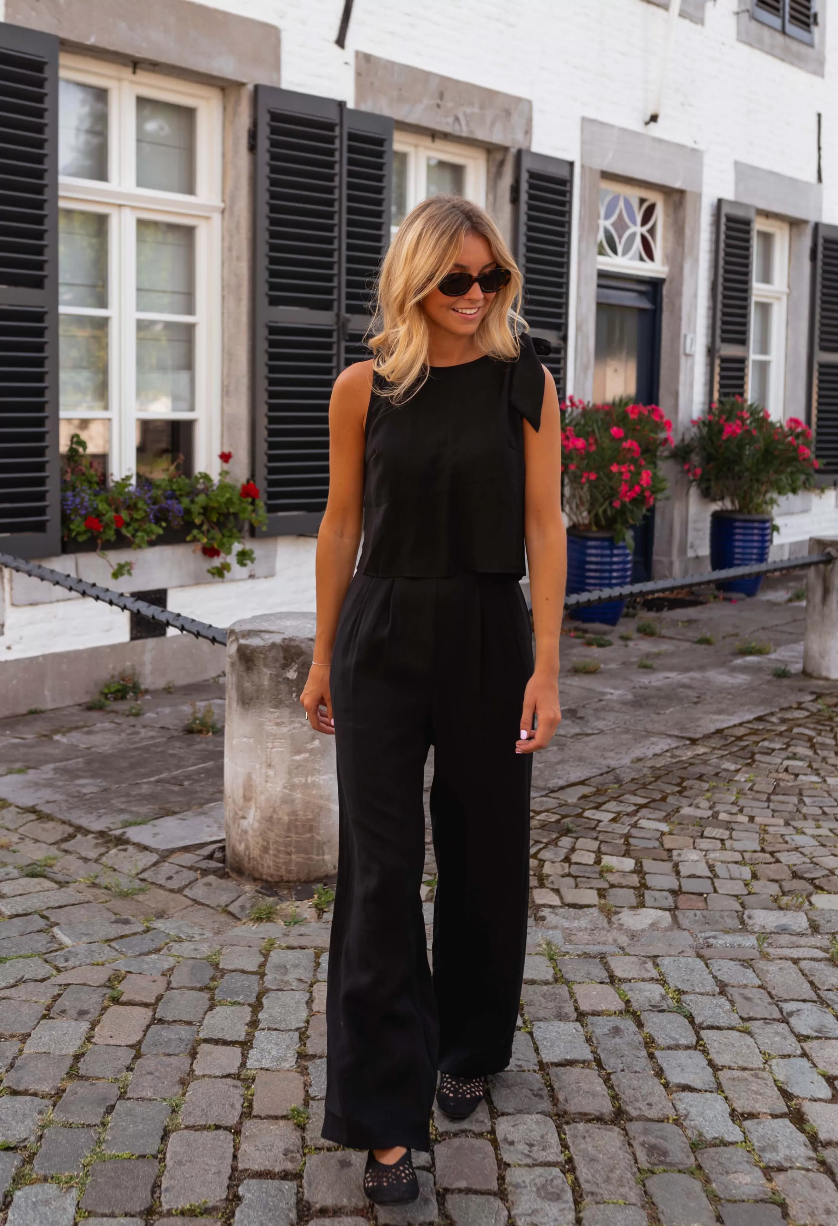 Easy Clothes Pantalon Natheo Noir Hot