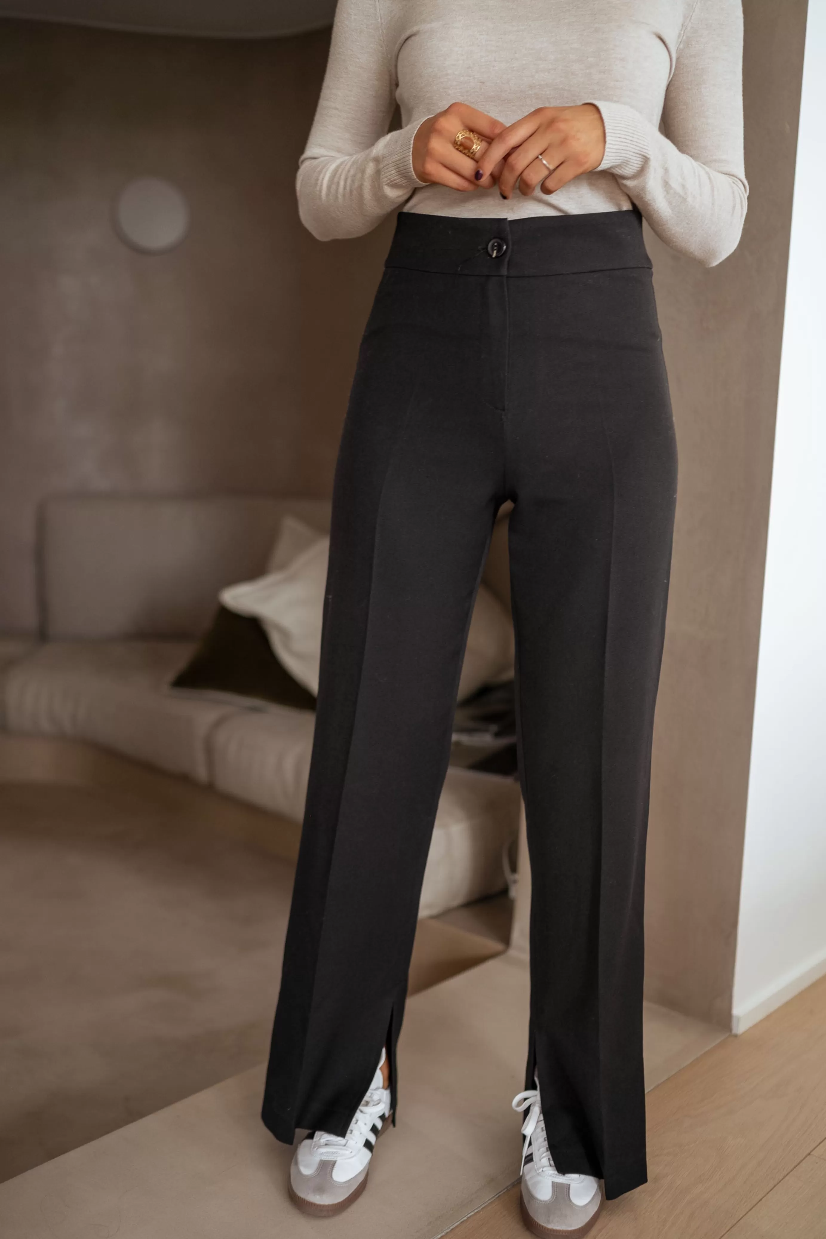 Easy Clothes Pantalon Sulli CREATION Noir Cheap