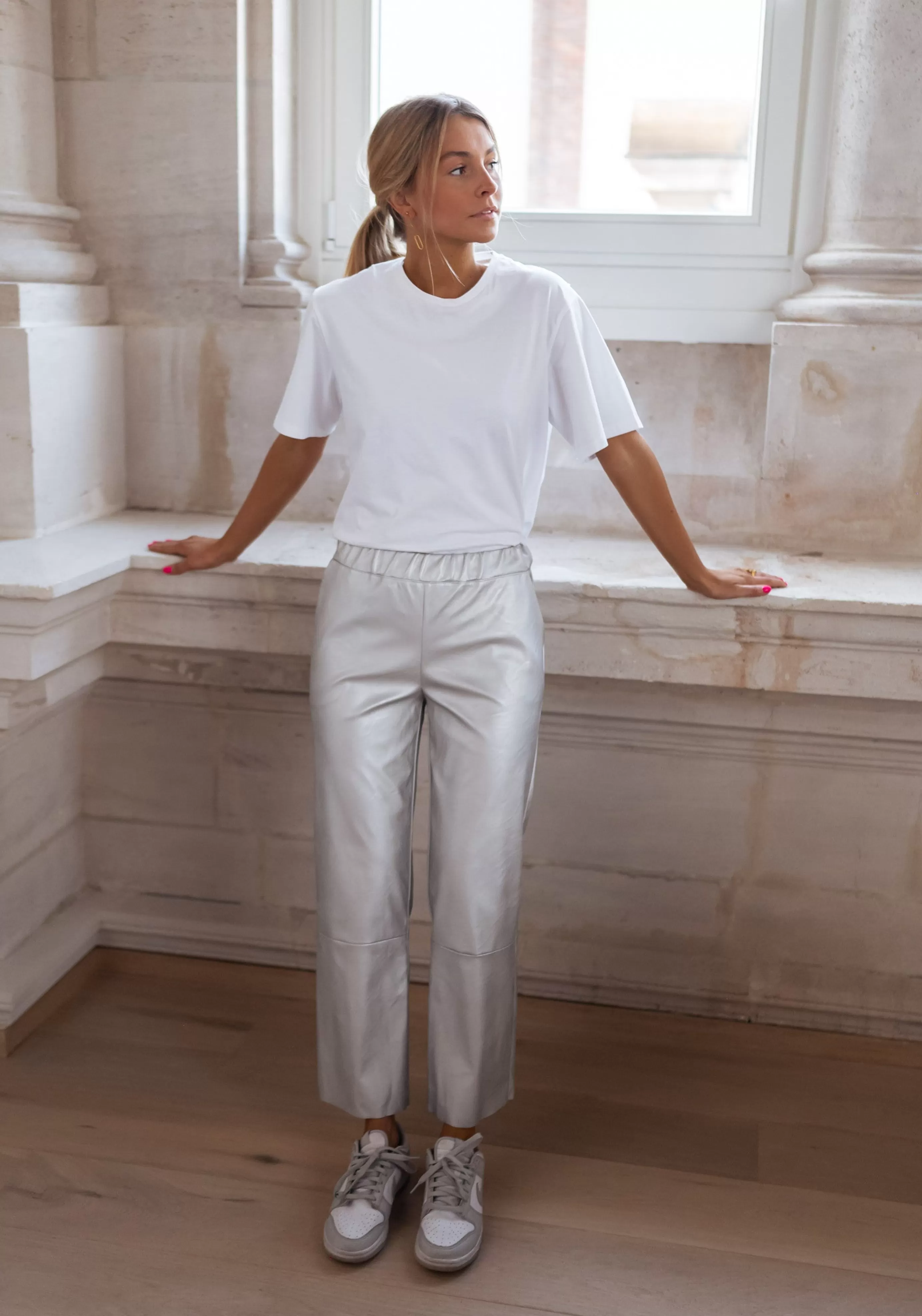 Easy Clothes Pantalon Victoire Argenté Clearance