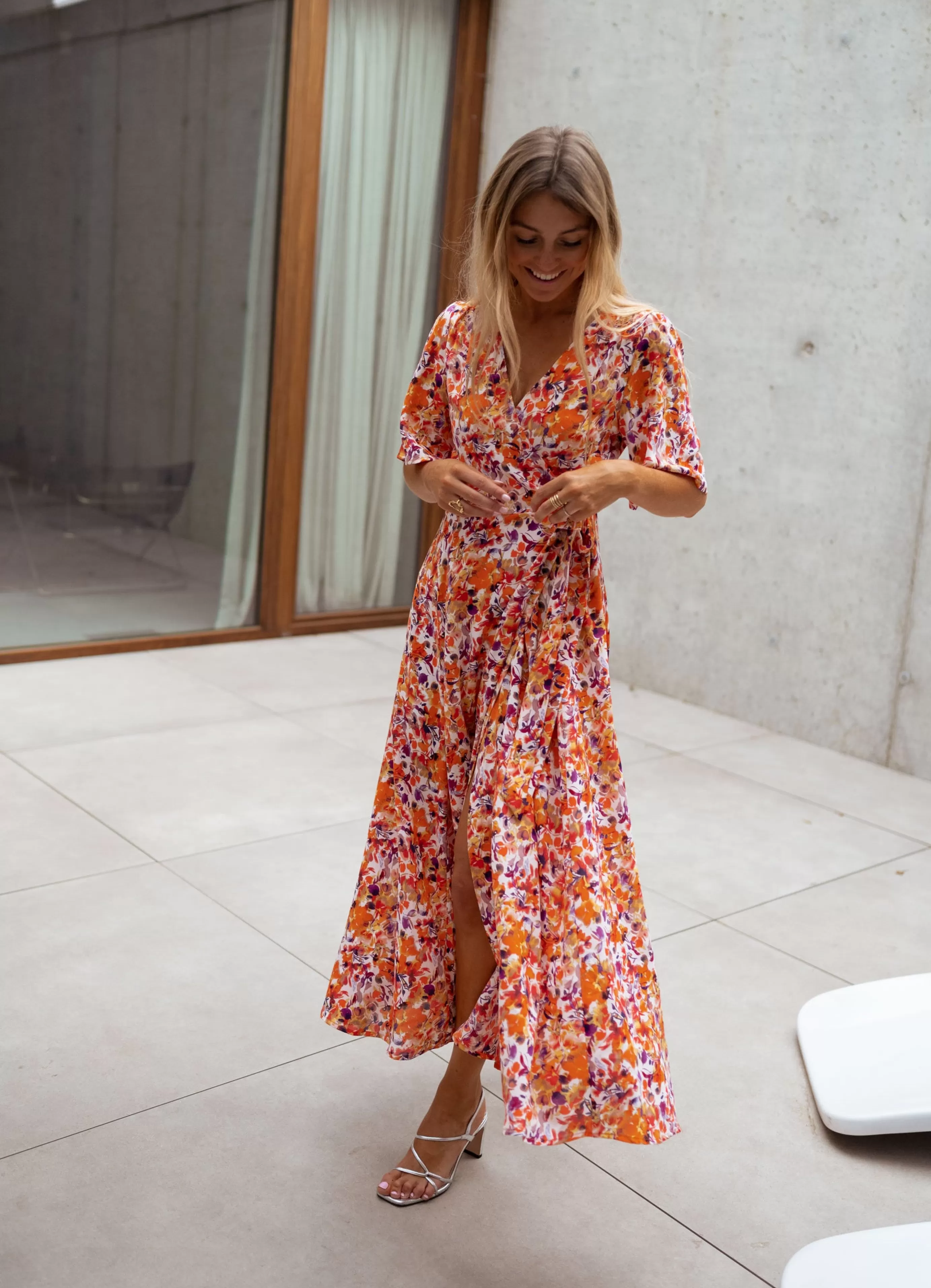 Easy Clothes Robe Asma Orangeàfleurs Shop