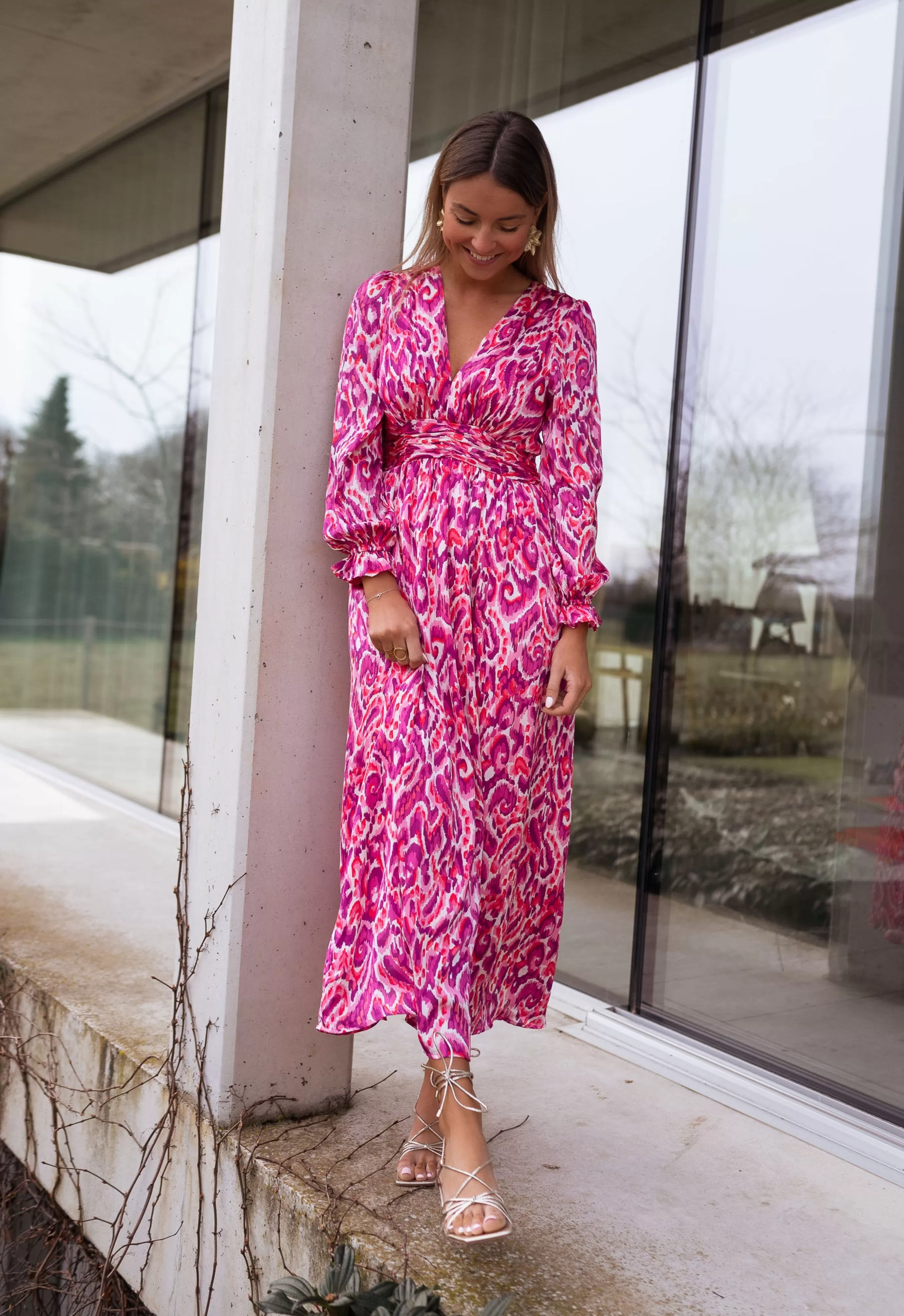 Easy Clothes Robe Farella Roseàmotifs Outlet