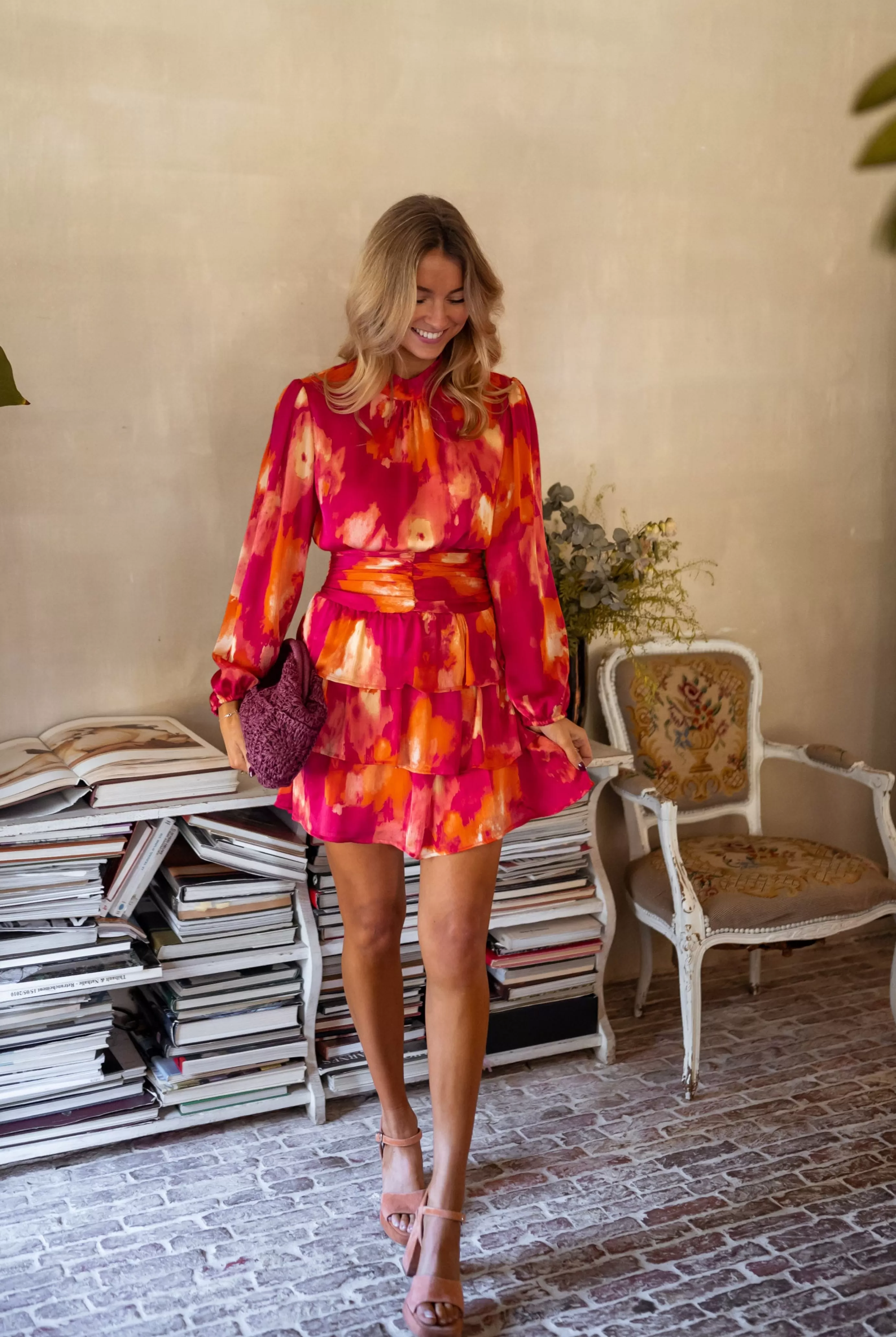 Easy Clothes Robe Manaé Roseetorange Hot