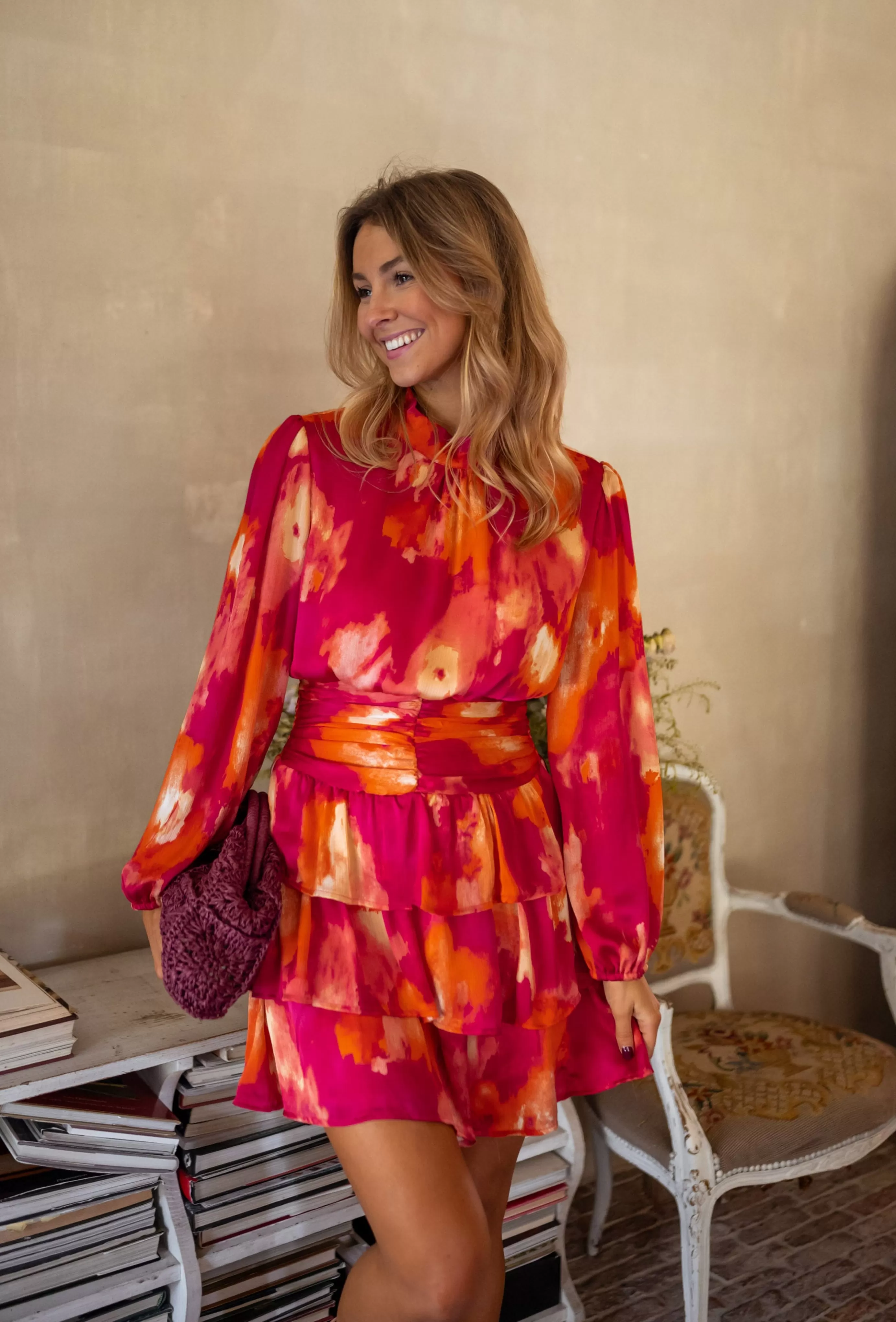 Easy Clothes Robe Manaé Roseetorange Hot