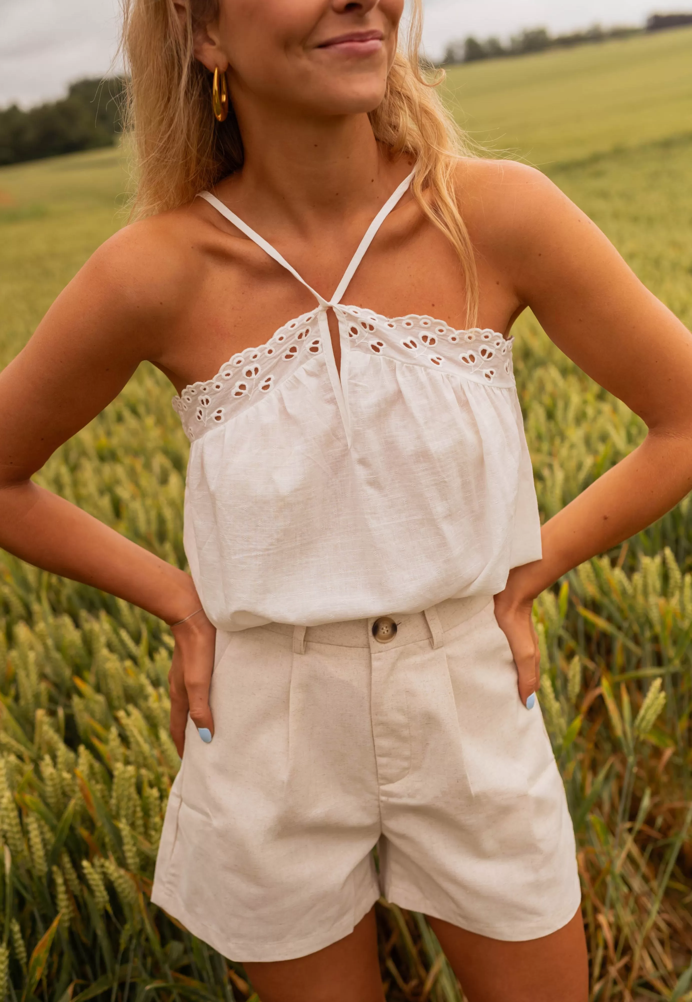 Easy Clothes Top Anesa Blanc Sale