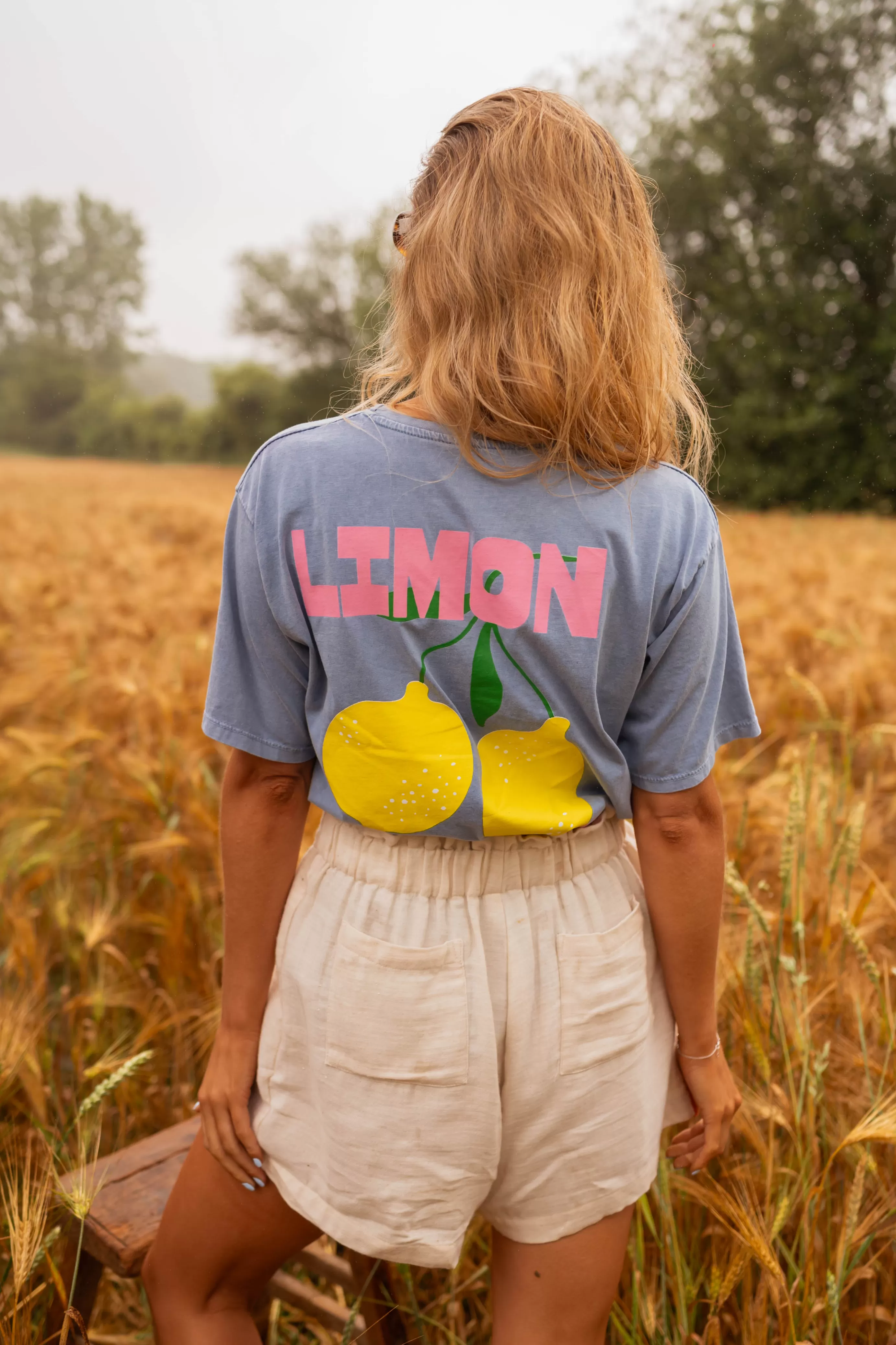 Easy Clothes T-shirt Limon Bleu Clearance