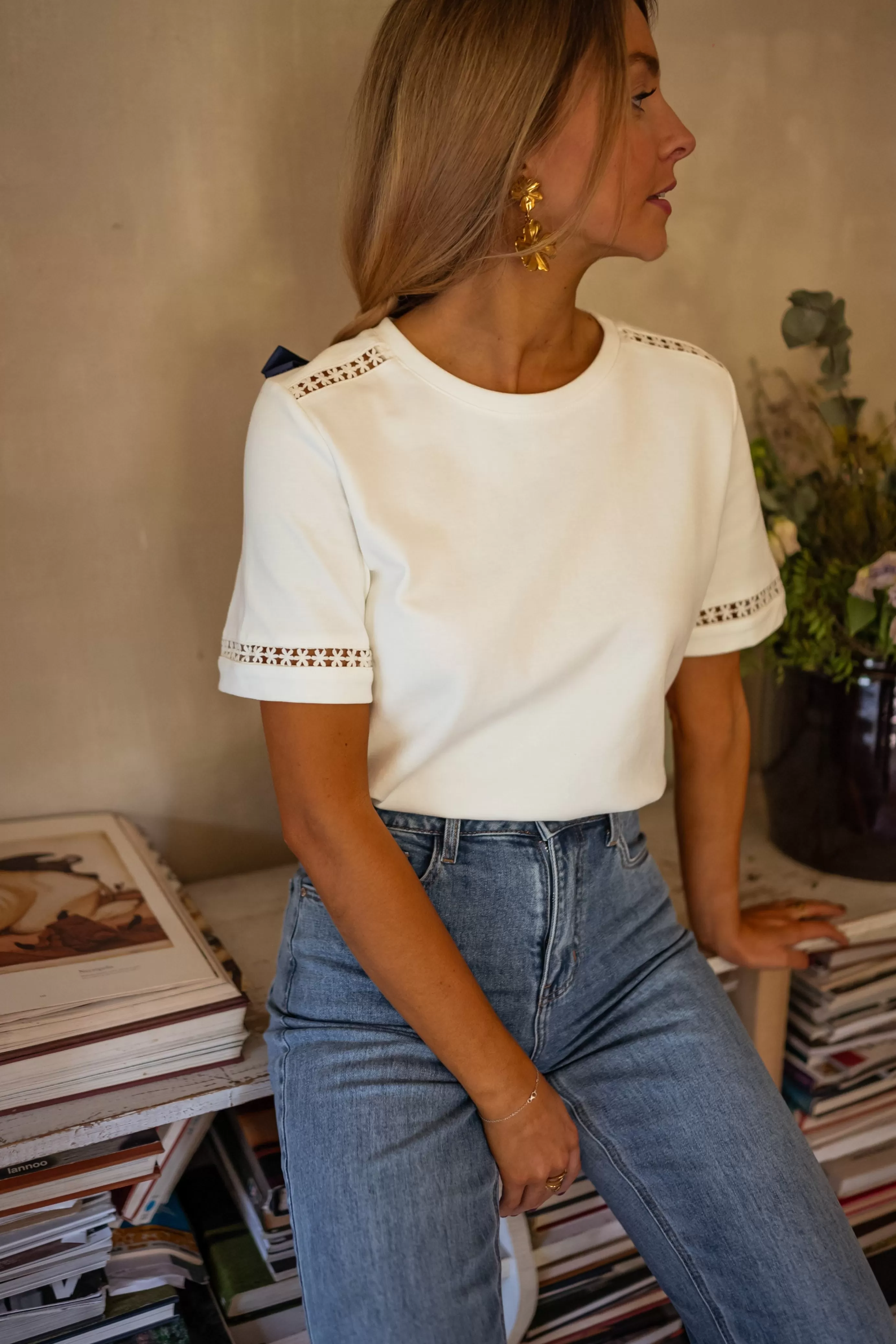 Easy Clothes T-shirt Romina Blancàbroderie Store