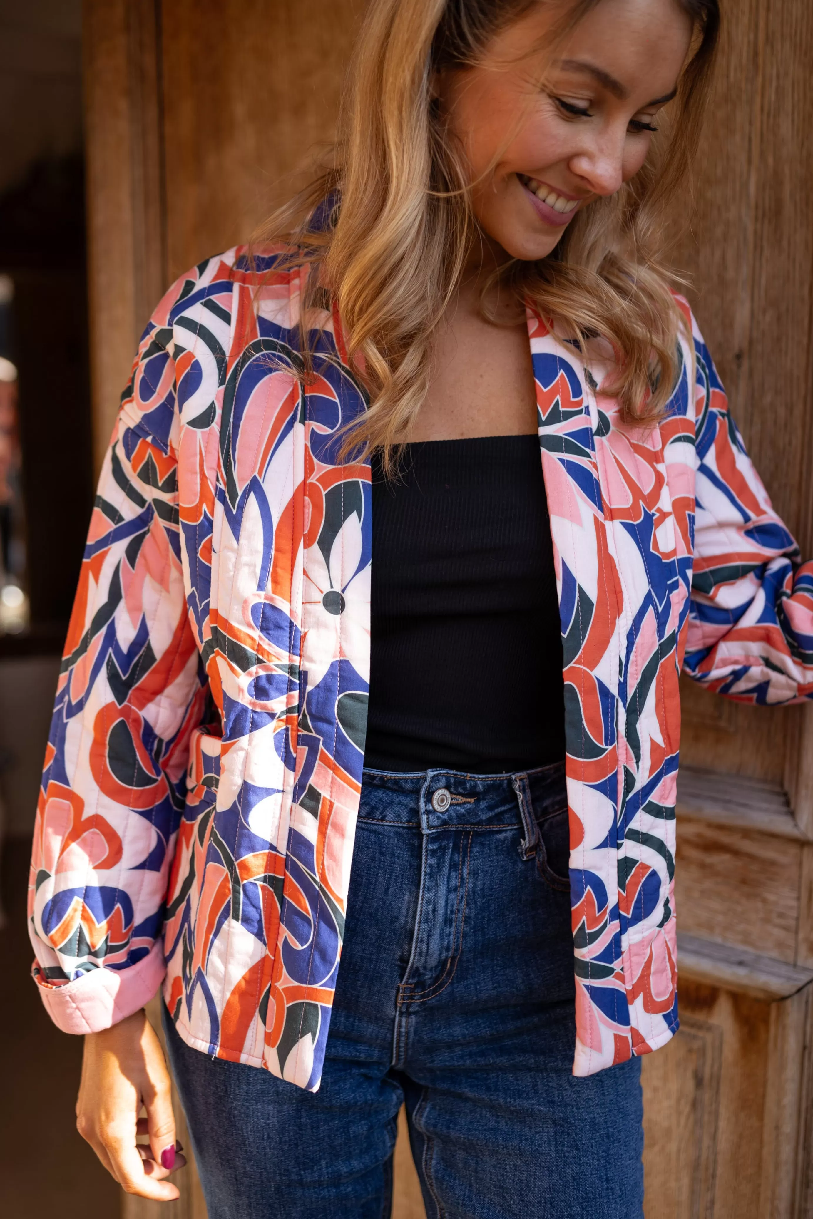 Easy Clothes Veste Thia Orangeetbleue Best